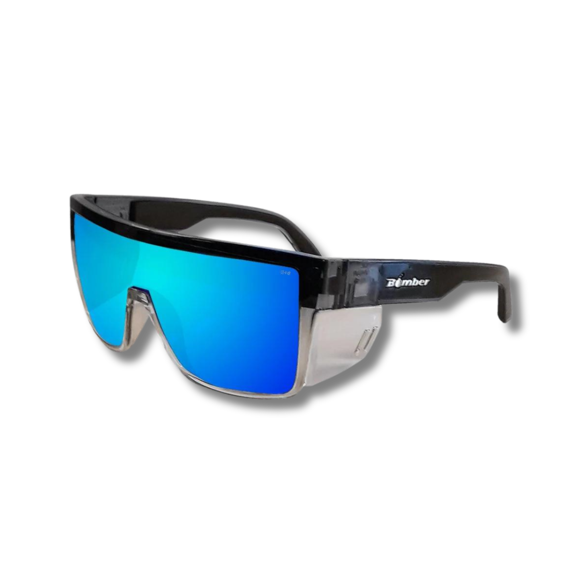Bomber Eyewear - BUZZ Safety Ice Blue Mirror Crystal